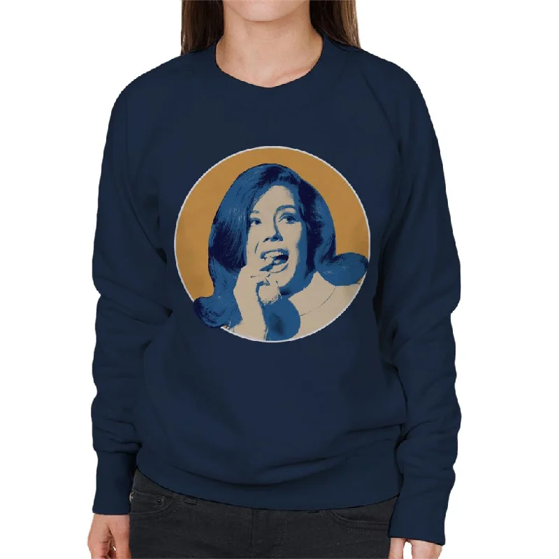 TV Times Diana Rigg Women's Sweatshirt Hoodie with Pastel Soft Subtle