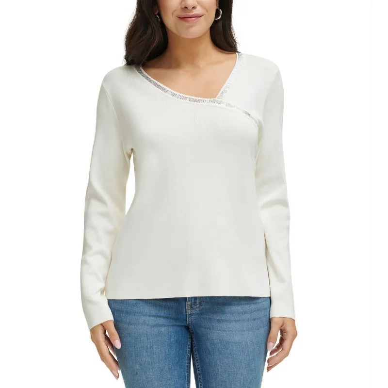 Womens Asymmetric Long Sleeve Pullover Sweater Hooded Caped Shawl Collar