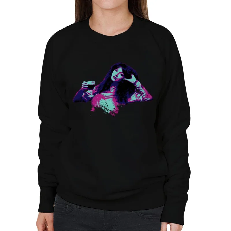 TV Times Kate Bush Laid Back Pop Art Stylised Women's Sweatshirt Hoodie with Lining Warm Insulated TV Times Kate Bush Laid Back Pop Art Stylised Women's Sweatshirt Hoodie with Lining Warm Insulated