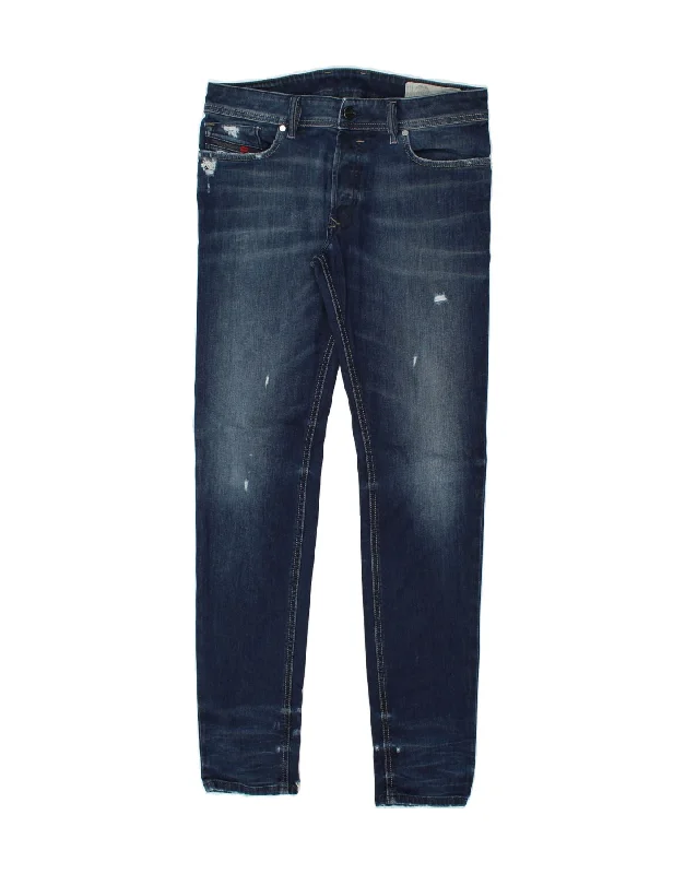DIESEL Womens Sleenker Distressed Skinny Jeans W30 L32 Blue Cotton Classic Slim Fit Jeans DIESEL Womens Sleenker Distressed Skinny Jeans W30 L32 Blue Cotton Classic Slim Fit Jeans