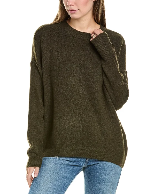 Vince Camuto Cozy Sweater Solid Print Embellished