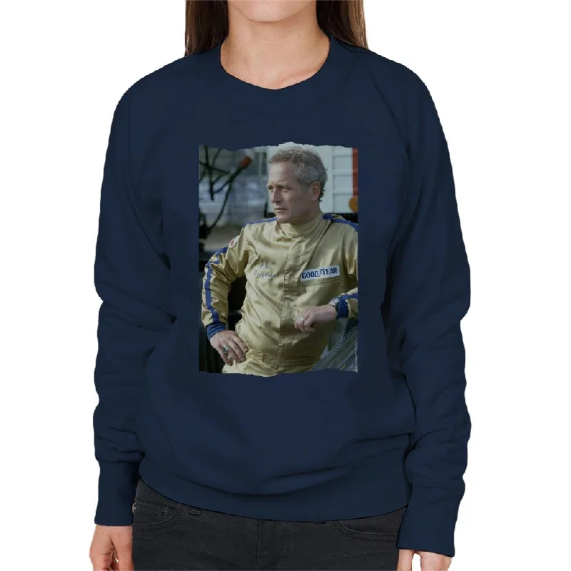TV Times Paul Newman Race Suit 1974 Women's Sweatshirt Hoodie with Full-Zip Functional Layering TV Times Paul Newman Race Suit 1974 Women's Sweatshirt Hoodie with Full-Zip Functional Layering