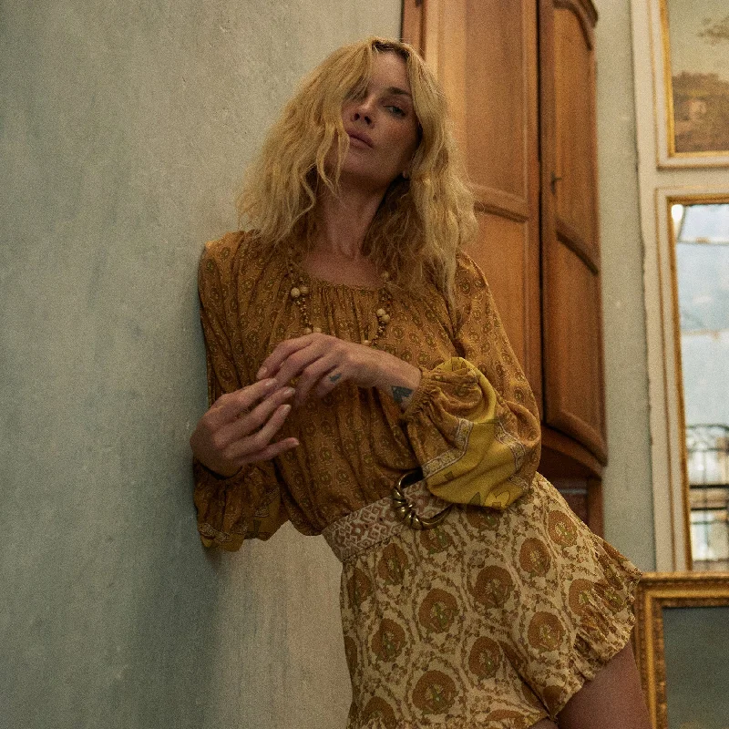 Château Blouse Feminine Satin Blouse