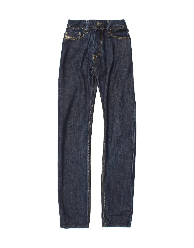 DIESEL Womens Tepphar Carrot Slim Jeans W28 L34 Navy Blue Cotton Comfortable Mid-Rise Jeans DIESEL Womens Tepphar Carrot Slim Jeans W28 L34 Navy Blue Cotton Comfortable Mid-Rise Jeans
