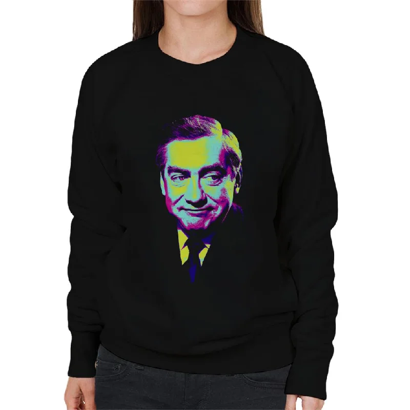 TV Times Tony Hancock Pop Art Stylised Women's Sweatshirt Hoodie with Lace Feminine Delicate TV Times Tony Hancock Pop Art Stylised Women's Sweatshirt Hoodie with Lace Feminine Delicate