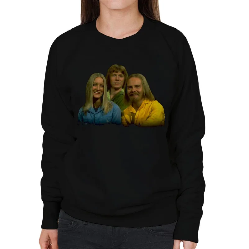 TV Times Music Trio For Rainbow Women's Sweatshirt Hoodie with Hem Frayed Vintage Worn TV Times Music Trio For Rainbow Women's Sweatshirt Hoodie with Hem Frayed Vintage Worn