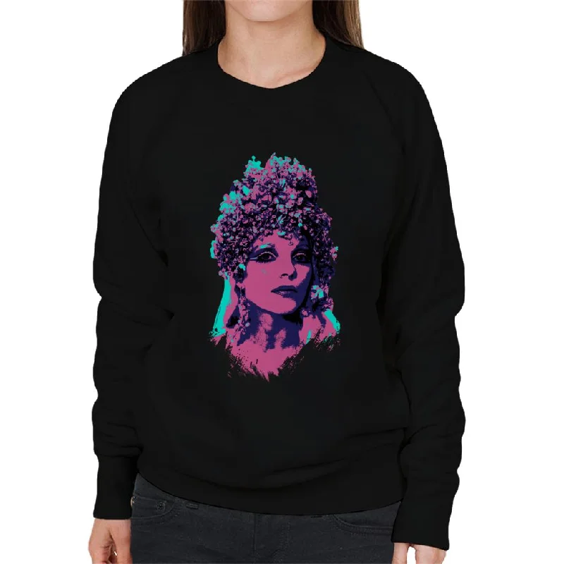 TV Times Joan Collins Space 1999 Pop Art Stylised Women's Sweatshirt Hoodie with Belted Waist Structured Tailored TV Times Joan Collins Space 1999 Pop Art Stylised Women's Sweatshirt Hoodie with Belted Waist Structured Tailored