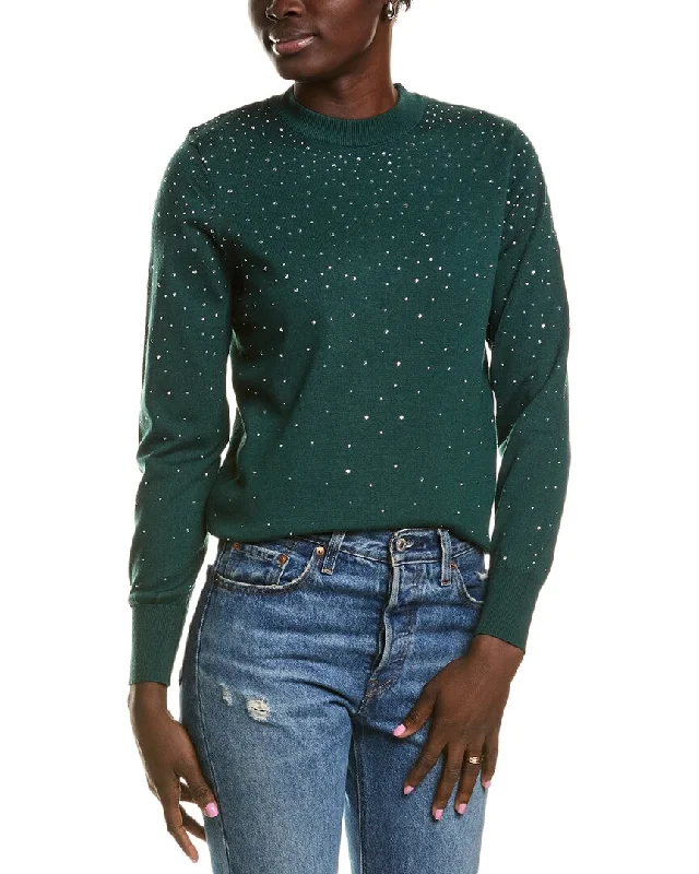 Nanette Nanette Lepore Embellished Sweater Soft Cozy Warm