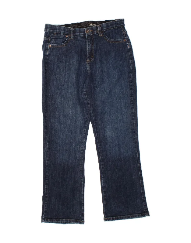 LEE Womens Comfort Fit Bootcut Jeans US 12 Large W34 L30 Navy Blue Cotton Comfortable Drawstring Waist Jeans LEE Womens Comfort Fit Bootcut Jeans US 12 Large W34 L30 Navy Blue Cotton Comfortable Drawstring Waist Jeans