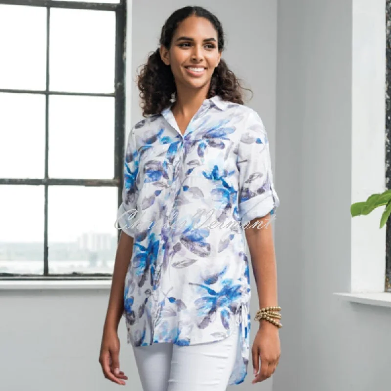 Alison Sheri Floral Print Blouse - Style A41246 Balloon Sleeve Blouse