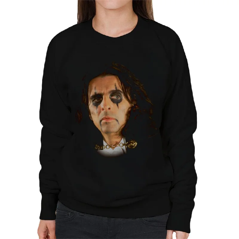TV Times Alice Cooper Rock Singer Women's Sweatshirt Hoodie with Bell Sleeves Flared Feminine TV Times Alice Cooper Rock Singer Women's Sweatshirt Hoodie with Bell Sleeves Flared Feminine