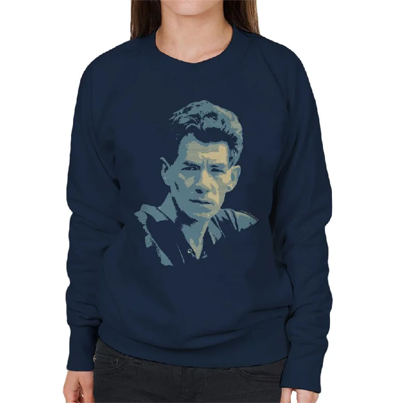 TV Times Ian McKellen 1982 Women's Sweatshirt Zip Hoodie Drawstring Kangaroo Pocket