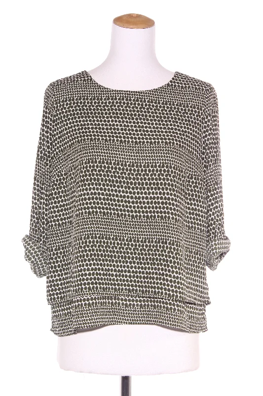 WHISTLE Tailored - Olive print blouse! 10 Pastel Color Blouse