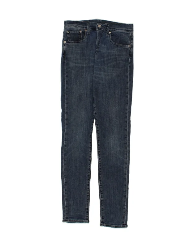 LEVI'S Womens Skinny Jeans W30 L34  Blue Cotton Comfortable Mid-Rise Jeans