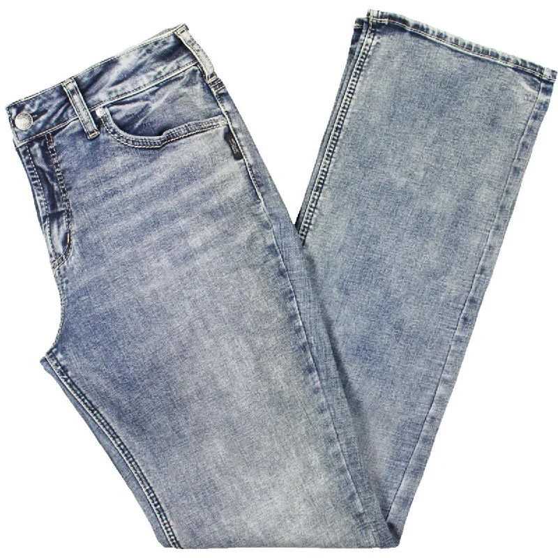 Plus Suki Womens Denim Slim Bootcut Jeans Comfortable Stretch Denim Jeans