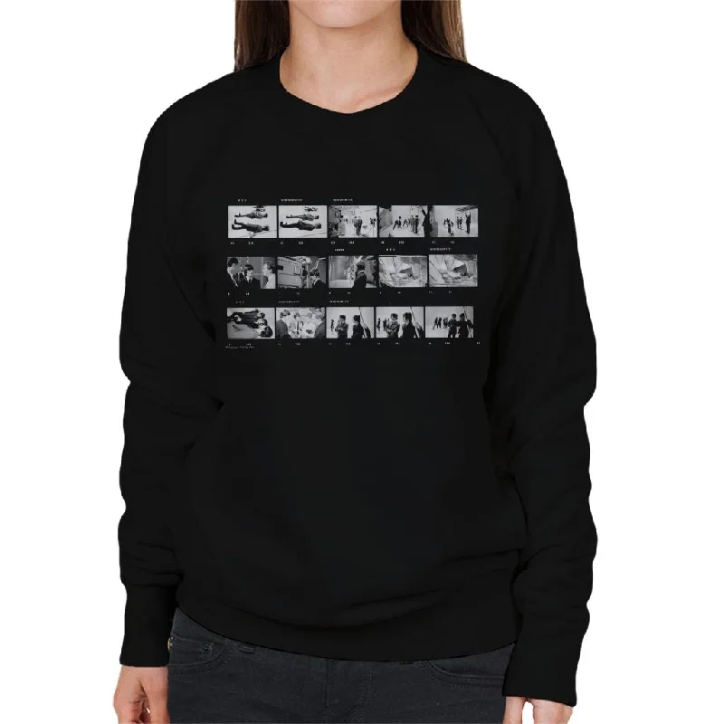 TV Times Beatles Lennon McCartney Photo Reel Women's Sweatshirt Hoodie with Button Placket Classic Preppy TV Times Beatles Lennon McCartney Photo Reel Women's Sweatshirt Hoodie with Button Placket Classic Preppy