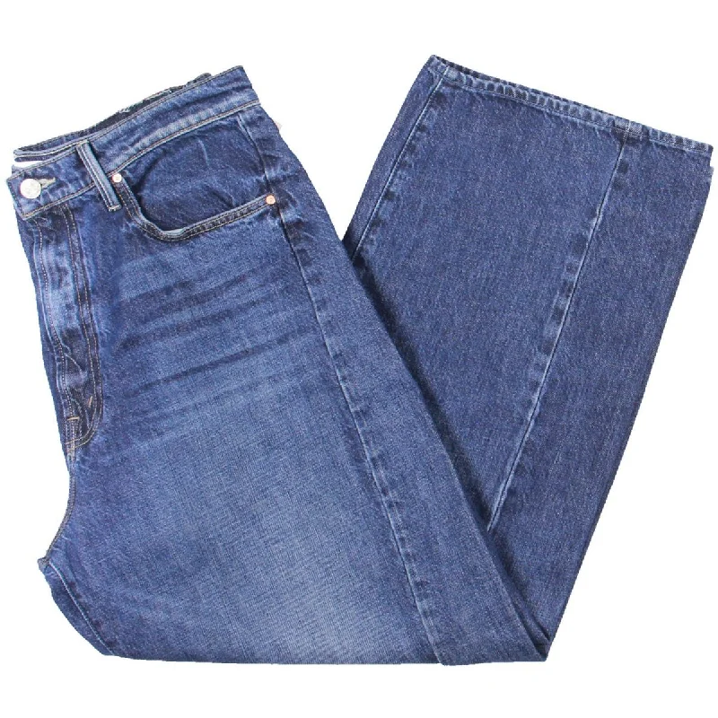 Womens Ankle Wide Leg Ankle Jeans Chic Vintage-Inspired Denim Jeans