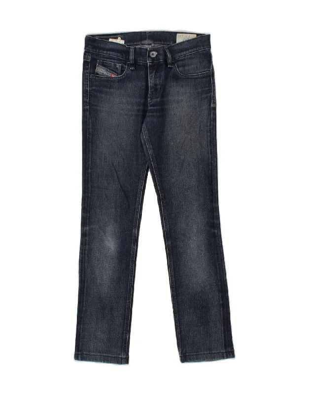 DIESEL Womens Livy Straight Jeans W27 L28  Blue Cotton Trendy Vintage Denim Jeans