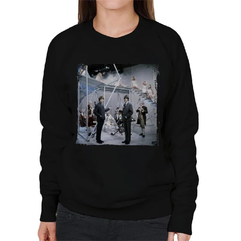 TV Times Beatles Lennon McCartney Orchestra Women's Sweatshirt Hoodie with Magnetic Closure Innovative Modern TV Times Beatles Lennon McCartney Orchestra Women's Sweatshirt Hoodie with Magnetic Closure Innovative Modern