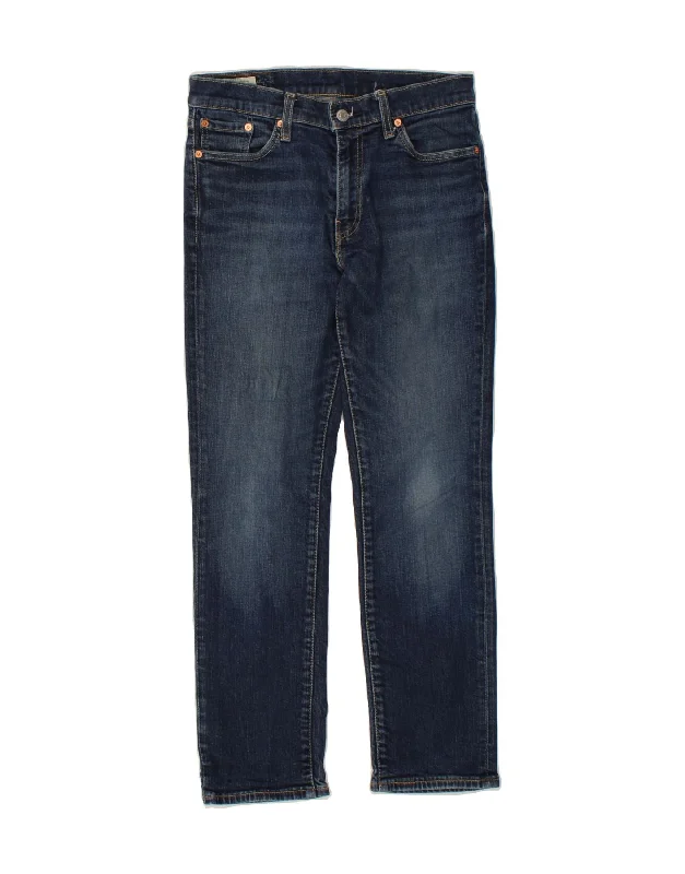 LEVI'S Womens 511 Slim Jeans W30 L30 Blue Cotton Fashionable Bootcut Jeans