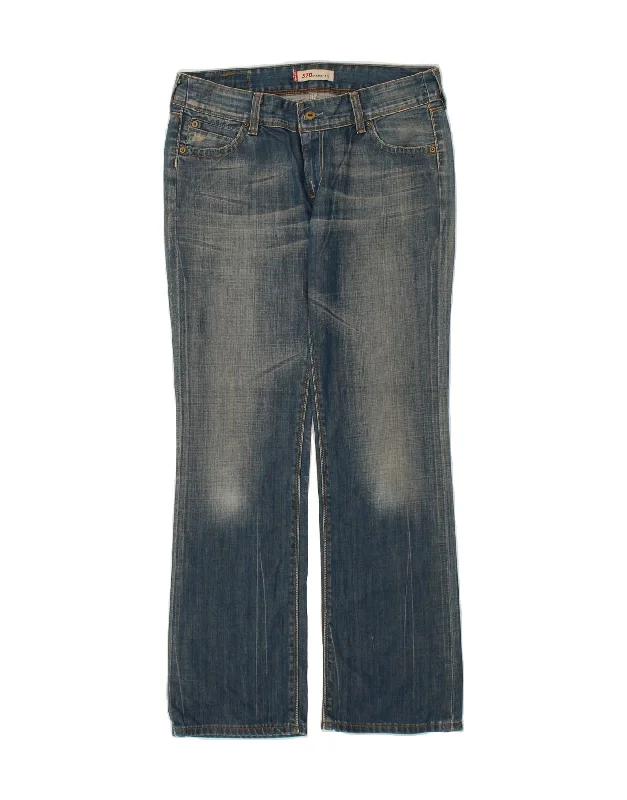 LEVI'S Womens 570 Bootcut Jeans W32 L32  Blue Cotton Comfortable Mid-Rise Jeans