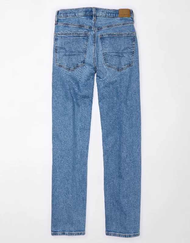 AE Strigid Low-Rise Baggy Straight Jean Casual Straight-Leg Jeans