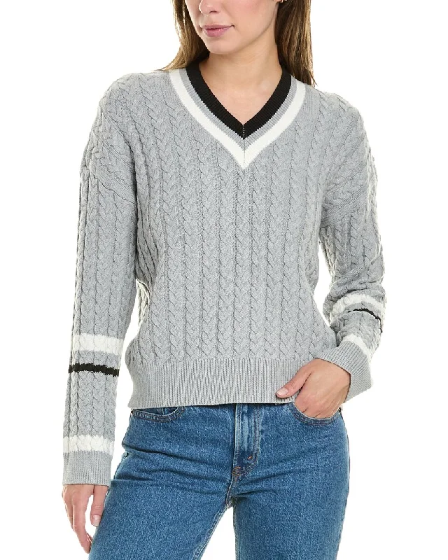 Design History Varsity Stripe Sweater Lightweight Heavyweight Midweight