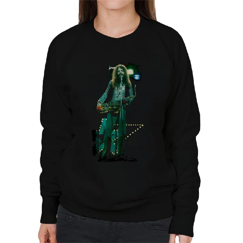 TV Times Roy Wood Of Wizzard Women's Sweatshirt Hoodie with Hem Embroidery Detailed Premium TV Times Roy Wood Of Wizzard Women's Sweatshirt Hoodie with Hem Embroidery Detailed Premium