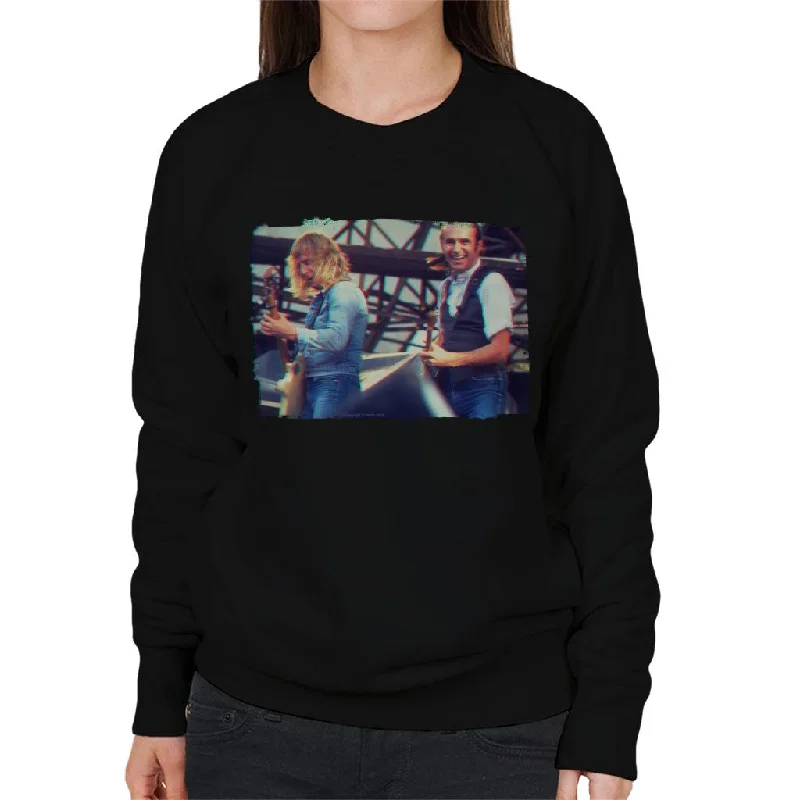 TV Times Status Quo Live 3D Effect Women's Sweatshirt Hoodie with Set-In Sleeves Structured Classic TV Times Status Quo Live 3D Effect Women's Sweatshirt Hoodie with Set-In Sleeves Structured Classic