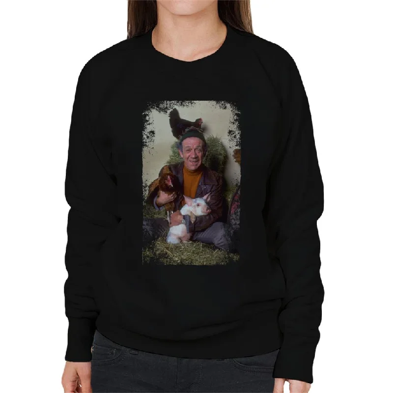 TV Times Sid James Two In Clover 1969 Women's Sweatshirt Hoodie with Side Slits Relaxed Casual TV Times Sid James Two In Clover 1969 Women's Sweatshirt Hoodie with Side Slits Relaxed Casual