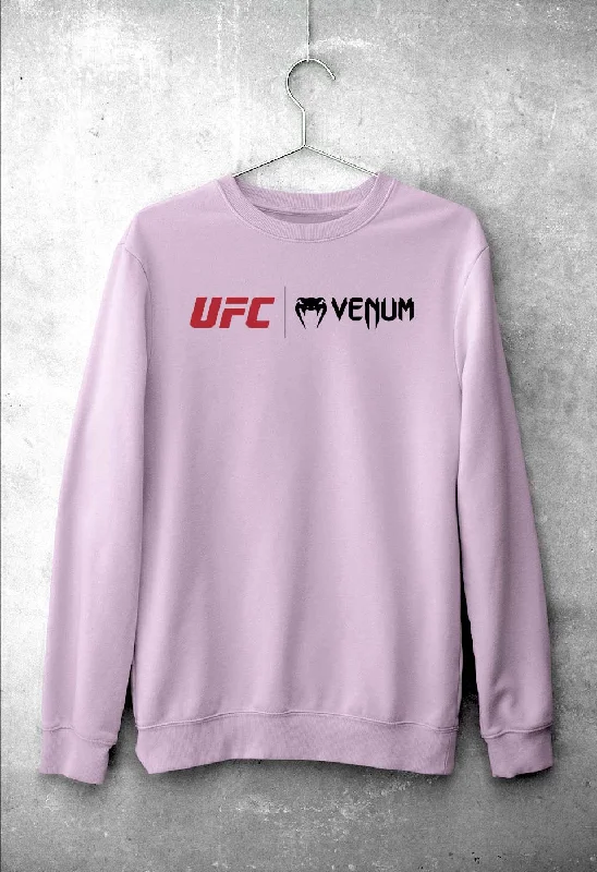 UFC Venum Unisex Sweatshirt for Men/Women Hoodie with Mock Neck Collared Structured