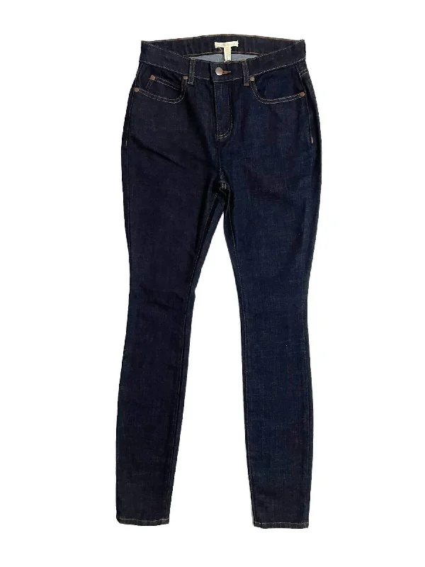 Women's Organic Cotton Skinny Jeans In Blue Classic Blue Denim Jeans