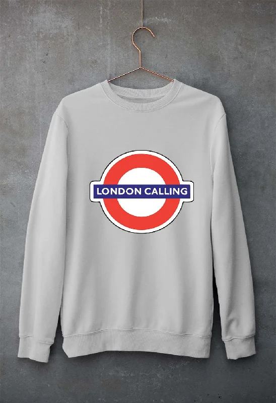 London Calling Unisex Sweatshirt for Men/Women Hoodie with Slit Hem Functional Movement London Calling Unisex Sweatshirt for Men/Women Hoodie with Slit Hem Functional Movement