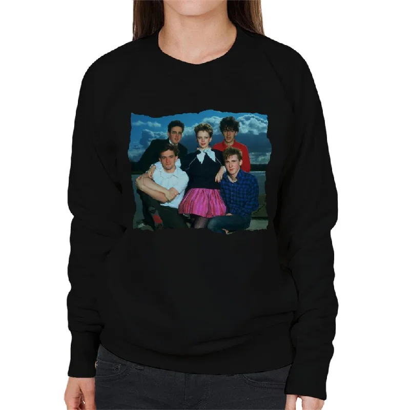 TV Times Altered Images Band Portrait Women's Sweatshirt Hoodie with Button Placket Classic Preppy TV Times Altered Images Band Portrait Women's Sweatshirt Hoodie with Button Placket Classic Preppy