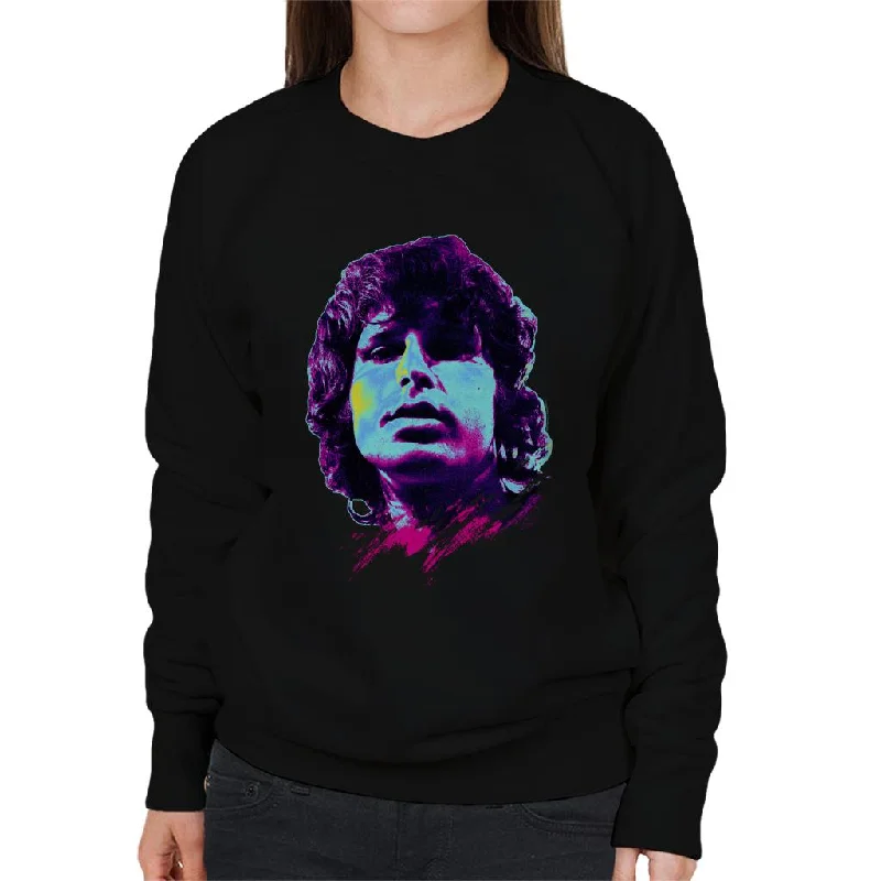 TV Times Jim Morrison Retro Pop Art Stylised Women's Sweatshirt Hoodie Sweatshirt Pullover TV Times Jim Morrison Retro Pop Art Stylised Women's Sweatshirt Hoodie Sweatshirt Pullover