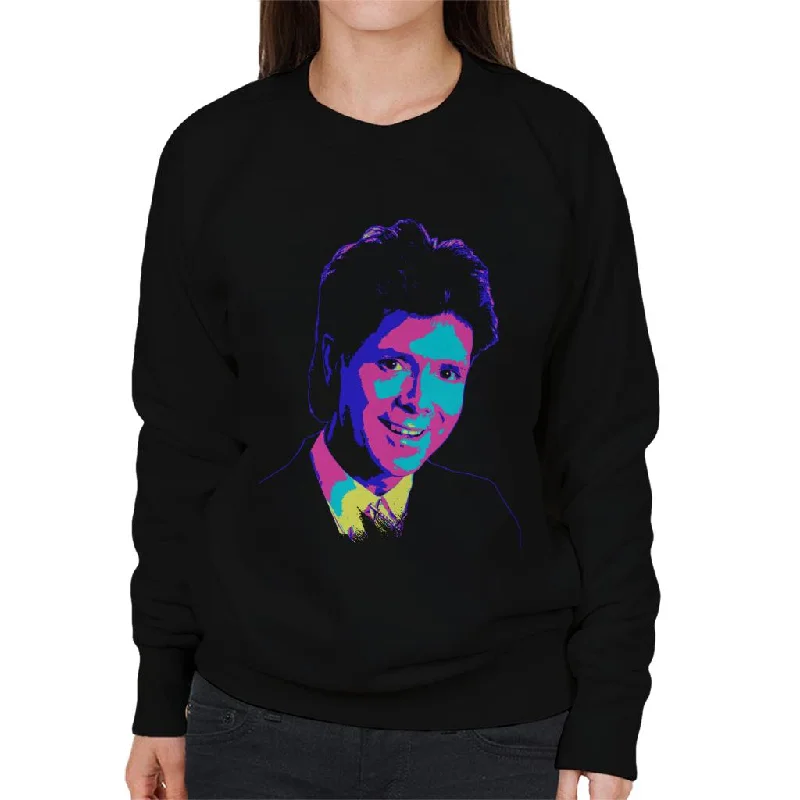 TV Times Cliff Richard TVT Award Pop Art Stylised Women's Sweatshirt Hoodie with Illustration Artistic Creative TV Times Cliff Richard TVT Award Pop Art Stylised Women's Sweatshirt Hoodie with Illustration Artistic Creative