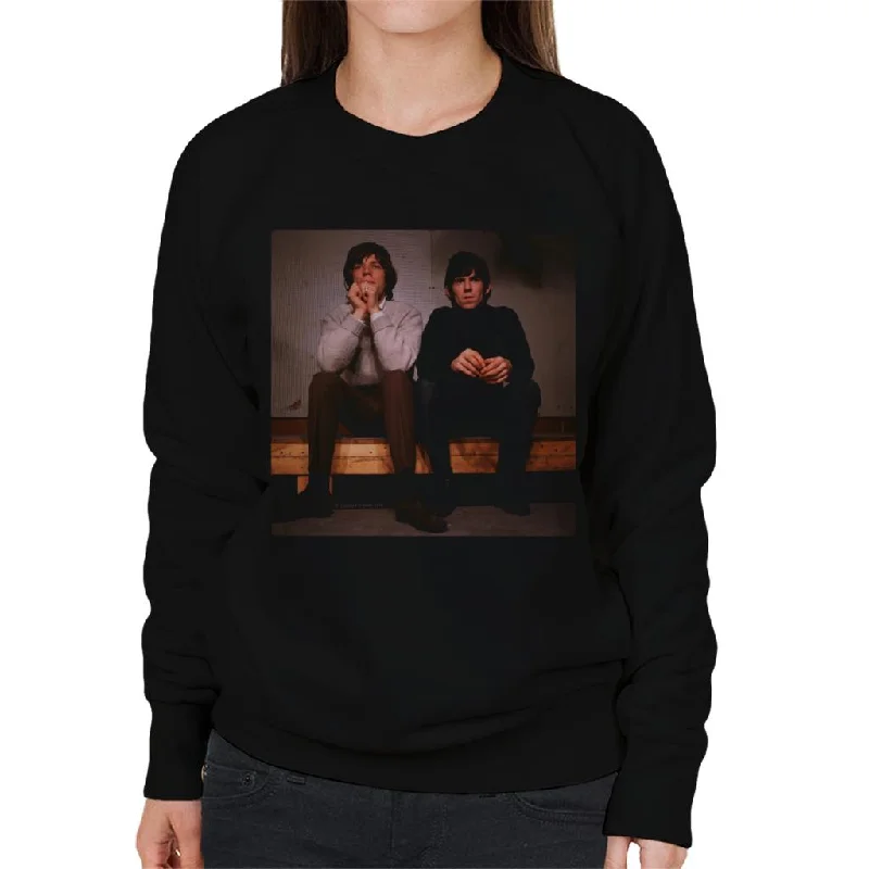 TV Times Mick And Keith Rolling Stones Women's Sweatshirt Hoodie with Metallic Shiny Futuristic TV Times Mick And Keith Rolling Stones Women's Sweatshirt Hoodie with Metallic Shiny Futuristic