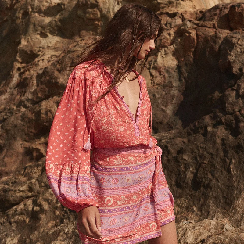 Sunshine Bandit Blouse Short Sleeve Blouse