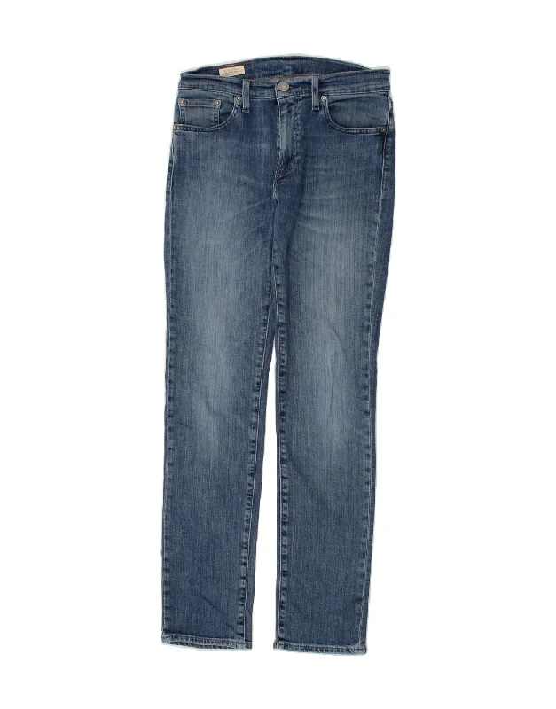 LEVI'S Womens 511 Slim Jeans W29 L32  Blue Cotton Chic Rolled Cuff Denim Jeans