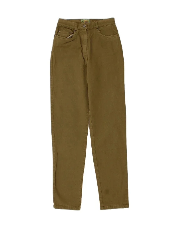 VINTAGE Womens High Waist Slim Jeans W26 L31  Khaki Cotton Classic Blue Denim Jeans