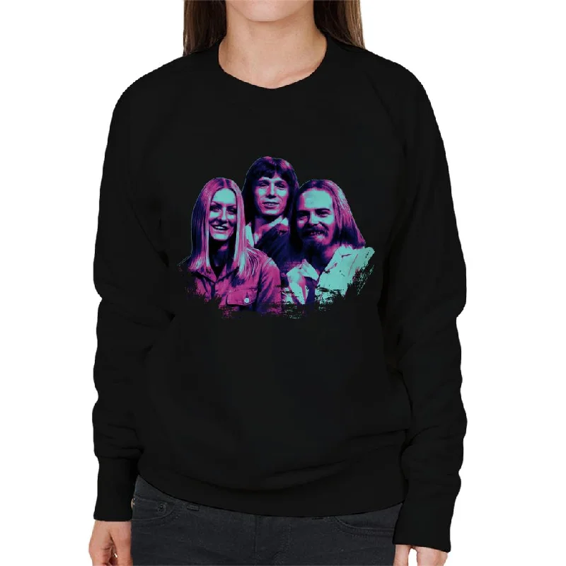 TV Times Music Trio For Rainbow Pop Art Stylised Women's Sweatshirt Hooded Sweatshirt Casual Wear Street Style