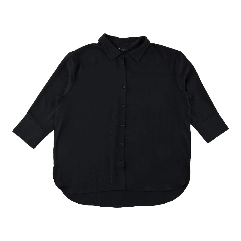 lily morgan Women's Plus Boyfriend Blouse Chic Wrap Blouse