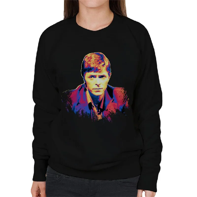 TV Times David Bowie Bing Crosby Show 1977 Pop Art Stylised Women's Sweatshirt Hoodie with Stripes Bold Sporty TV Times David Bowie Bing Crosby Show 1977 Pop Art Stylised Women's Sweatshirt Hoodie with Stripes Bold Sporty