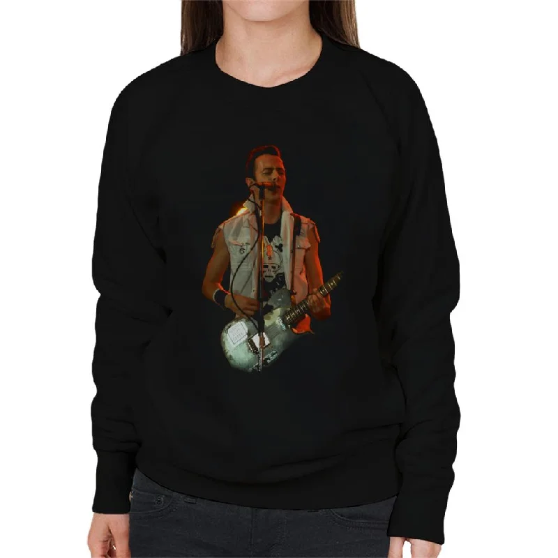 TV Times Joe Strummer The Clash Live Women's Sweatshirt Hoodie with Metallic Shiny Futuristic TV Times Joe Strummer The Clash Live Women's Sweatshirt Hoodie with Metallic Shiny Futuristic