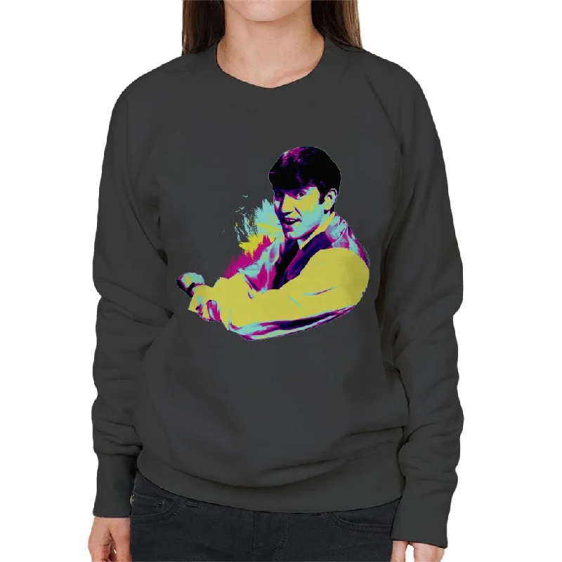 TV Times Jimmy Tarbuck 1964 Pop Art Stylised Women's Sweatshirt Hoodie with Raglan Sleeves Sporty Comfortable TV Times Jimmy Tarbuck 1964 Pop Art Stylised Women's Sweatshirt Hoodie with Raglan Sleeves Sporty Comfortable