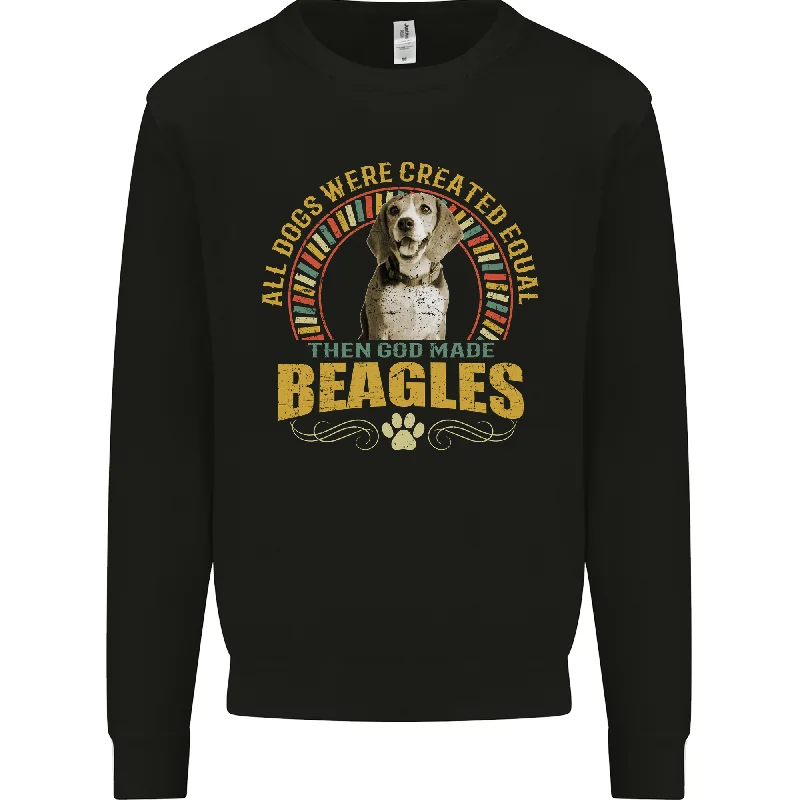 A Beagle Dog Mens Sweatshirt Jumper Hoodie with Hood Adjustable Protection