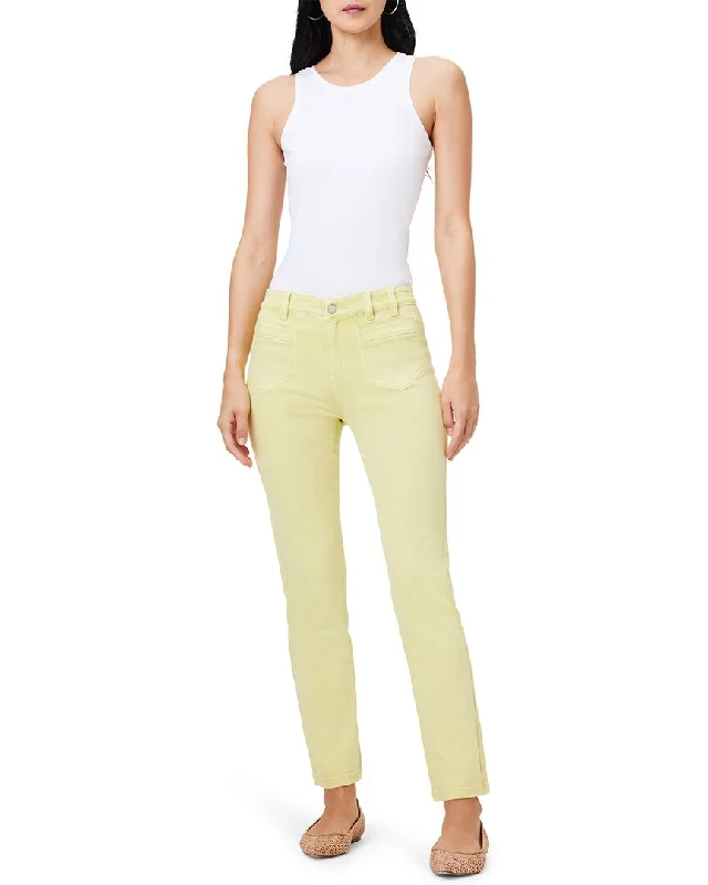 NIC+ZOE Straight Pocket Jean Trendy Pleated Waist Jeans