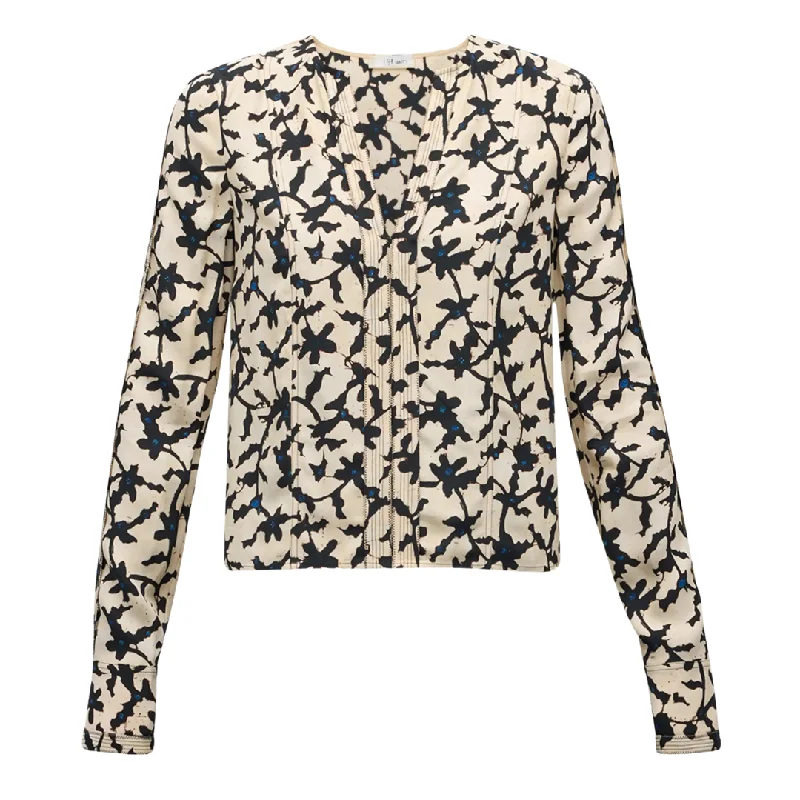 Safi Blouse - Moonstone High Neck Blouse