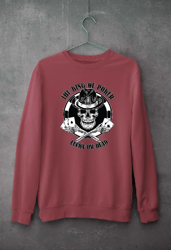 Poker Unisex Sweatshirt for Men/Women Hoodie with Tie-Dye Psychedelic Retro