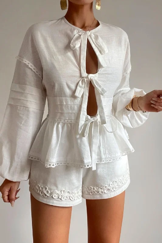 SIGGE BLOUSE Puff Sleeve Blouse